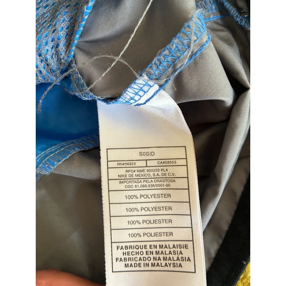 Nike Running Half Zip Windbreaker Blue Grey Colorblock Mens Large L‎ 12-14